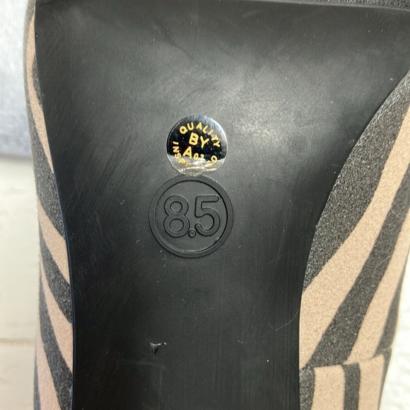 Worthington Women’s Zito Zebra Printed Sz 8 1/2 Pointed Toe 4” Stiletto Heels - Picture 8 of 9